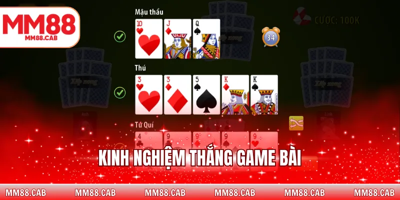 Kinh nghiệm thắng game bài